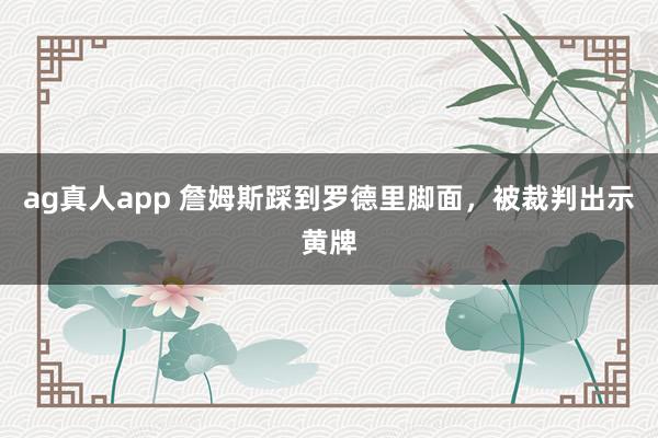 ag真人app 詹姆斯踩到罗德里脚面，被裁判出示黄牌