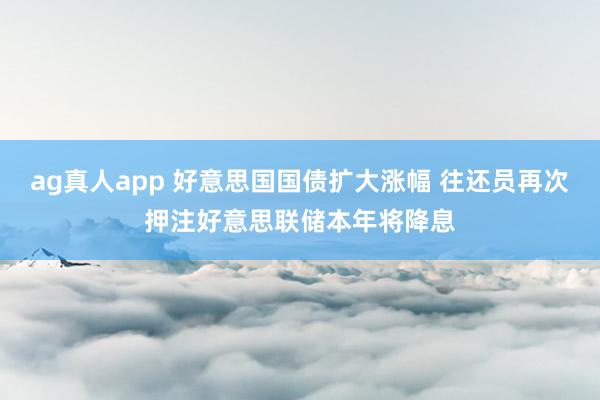 ag真人app 好意思国国债扩大涨幅 往还员再次押注好意思联储本年将降息