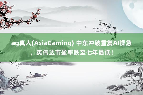 ag真人(AsiaGaming) 中东冲破重复AI懆急，英伟达市盈率跌至七年最低！
