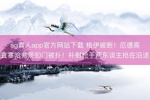 ag真人app官方网站下载 格伊被断！厄德高直塞哈弗茨扣门被扑！补射枪手两东谈主抢在沿途