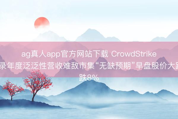 ag真人app官方网站下载 CrowdStrike创记录年度泛泛性营收难敌市集“无缺预期”早盘股价大跌8%